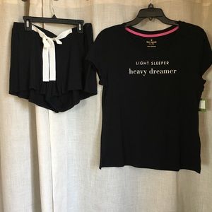 NWT Kate Spade Light Sleeper Heavy Dreamer Pajamas
